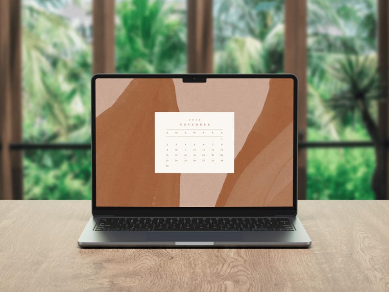 2025 Desktop Wallpaper Calendar Desktop Organizer MacBook Wallpaper