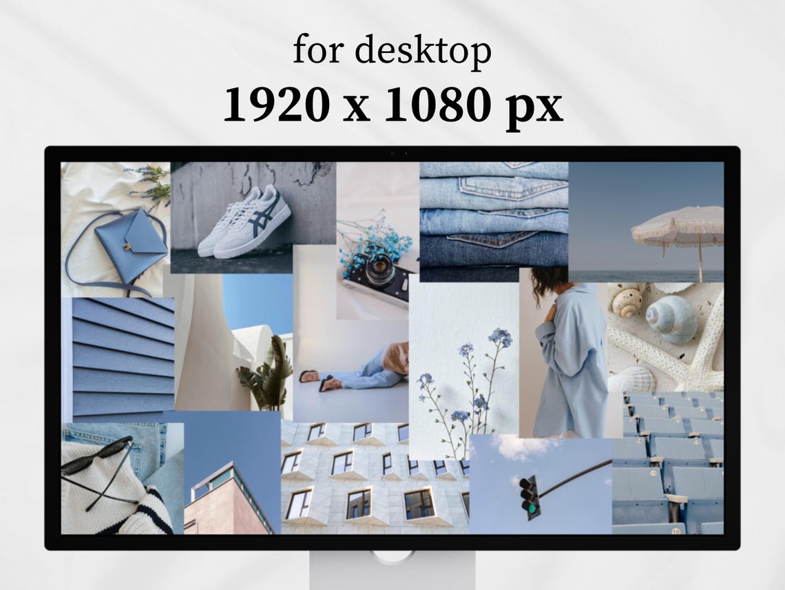 First Programmable Computer Wallpaper Digital Desktop Wallpaper | Blue Aesthetic Wallpaper Moodboard MacBook ...