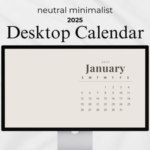 2025 Desktop Wallpaper Calendar | Digital Desktop Wallpaper Aesthetic Wallpaper Background Minimalist Wallpaper Macbook Wallpaper Computer