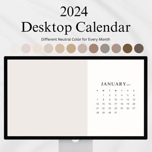 Aesthetic January Calendar - Etsy