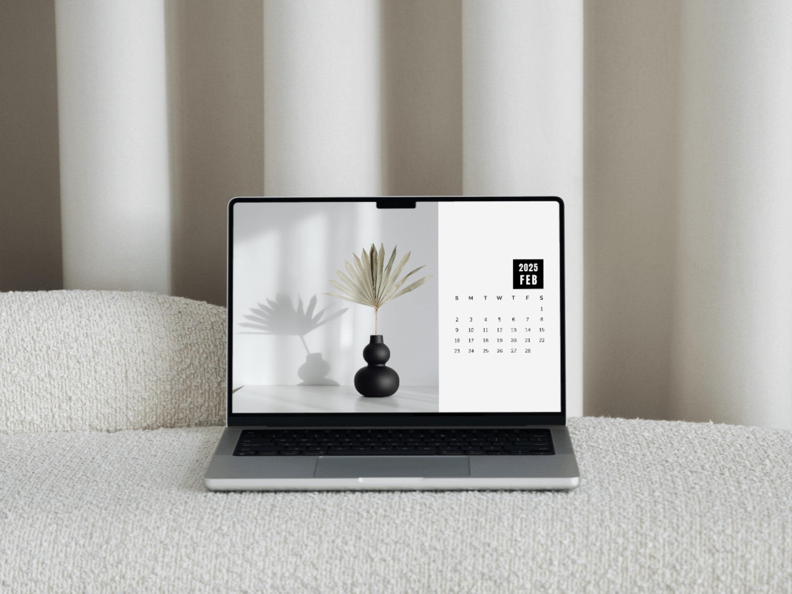 2025 Desktop Wallpaper Calendar Digital Desktop Organizer Aesthetic
