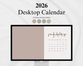 2026 Desktop Wallpaper Calendar Digital Desktop Calendar Aesthetic Wallpaper Minimalist Neutral Color Calendar Macbook Wallpaper Modern
