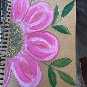 Handpainted Spiral Journal