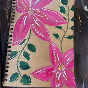 Handpainted Spiral Journal