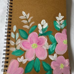 Handpainted Spiral Journal