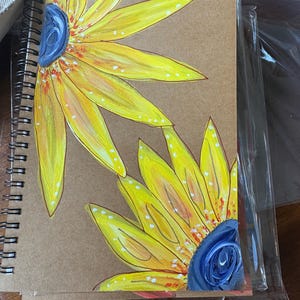 Handpainted Spiral Journal