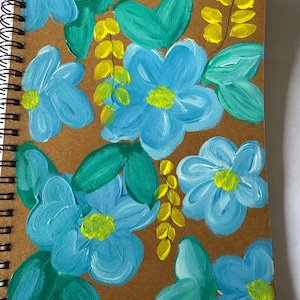 Handpainted Spiral Journal