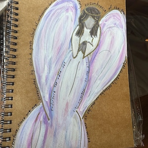 Handpainted Spiral Journal