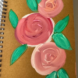 Handpainted Spiral Journal
