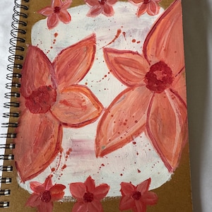 Handpainted Spiral Journal