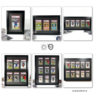 Cornice per carte collezionabili PSA da parete, espositore per Pokémon Sport, cornice per foto con vetro protettivo acrilico UV Pgs CGC