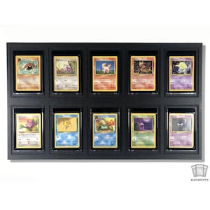 Pokémon 10x ruilkaartframe Sportkaart Mag-houder Frame Magnetische ruilkaarthouder Snelle toegang Frame TCG + 10x35pt 75pt UV Mag-houder