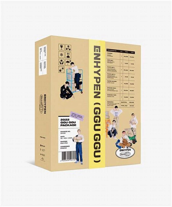 Enhypen Official GGU GGU PACKAGE 2022 Official Weverse + P.O.B New 