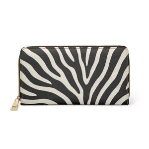 Stylish Zebra Print Zipper Wallet, Chic Wallet for Her, On-the-Go Organizer, Trendy Accessory for Everyday Use, Perfect Gift for Birthdays