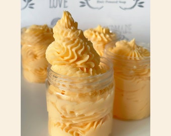 Maracas Mango Foaming Sheabutter - Mehrzweck für Gesicht, Körper, Schaumbad Ergänzung und Rasur - 5 Unzen - Artisan Vegan