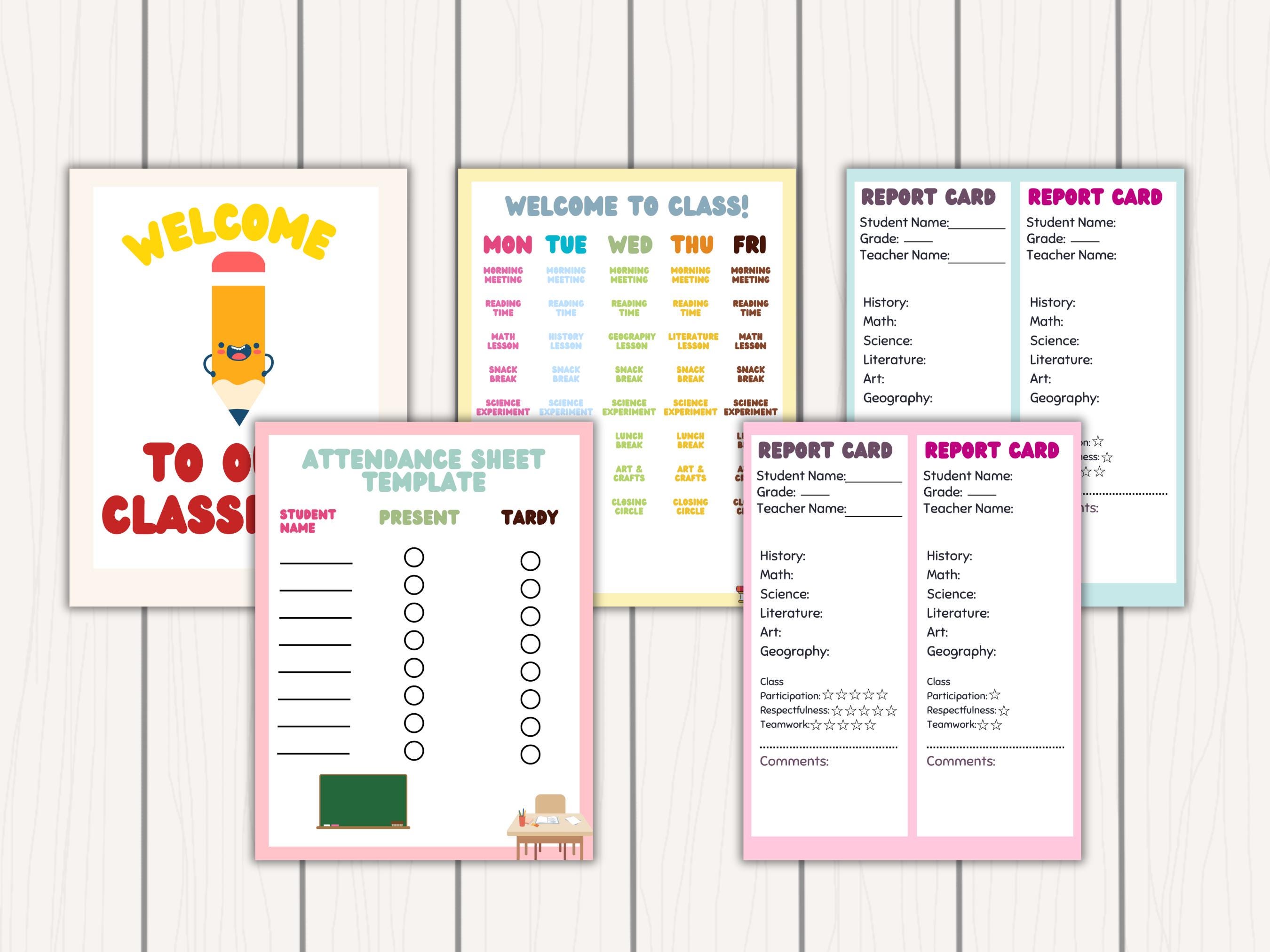Teacher Printable Pretend Teacher Set Dramatic Play Imaginative Play 