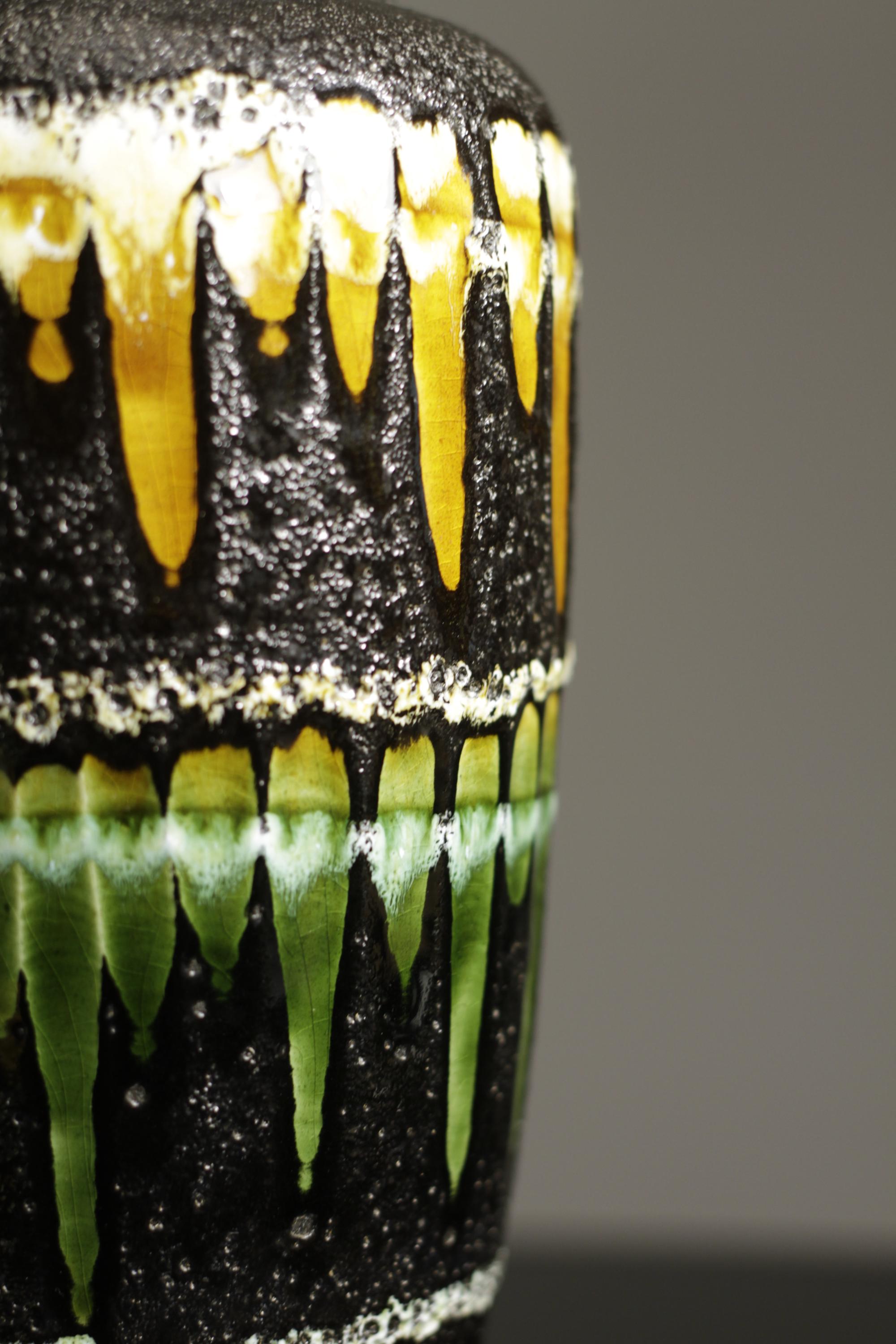 ★１点限り★ FAT LAVA 70‘s 花瓶 by SCHEURICH Vase 1970s. Fat Lava Ceramic. Scheurich West Germany