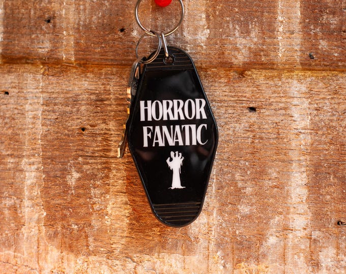 Horror Fanatic Keychain: Eerie Movie Lover Gift