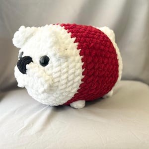 Chugga, el bulldog de Sic'em, pan de bulldog de peluche hecho a mano, peluche de chenilla, regalo para un fan de Georgia