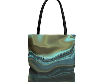 Mystic Marble Waves Tote Bag