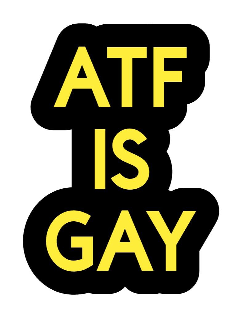 Anti-atf Sticker | Pro-2a Political Humor Vinyl - Etsy