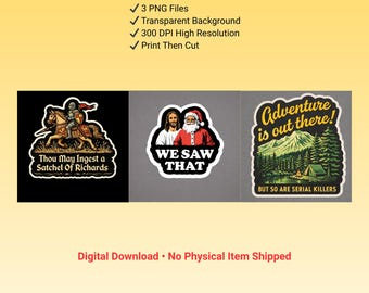 Top Sellers Print Then Cut PNG Bundle