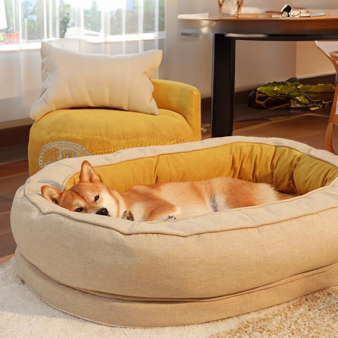 Oval Orthopedic Dog Bed Modern and Cute Dog & Cat Bed With Etsy