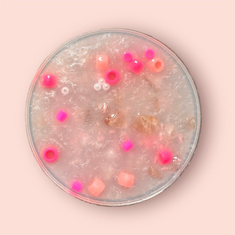 Rose Quartz Picky Pad With Real Crystals, Faux Pearls & Charms Sensory ...