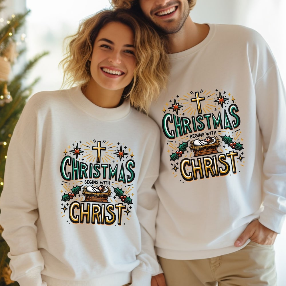 Peckshirt Custom Christmas Sweatshirts, Couple Christmas, Christmas Jumper, Faith Christmas, Family Christmas, Christmas For Women, Christmas For Men