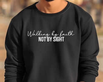 Sudadera cristiana con versículo bíblico de fe, unisex