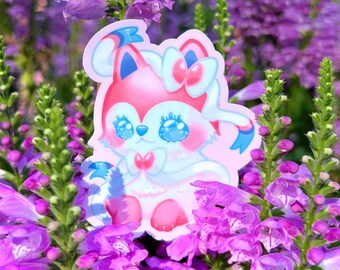Pegatina troquelada de vinilo Luna Sylveon