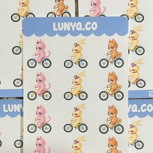 Bicycle Matte Planner Sticker Sheet