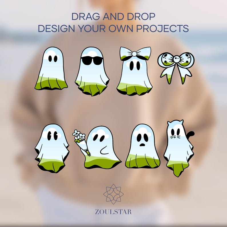 Ghost Canva Frames, Spooky Ghost Png, Halloween Ghost Svg, Halloween ...