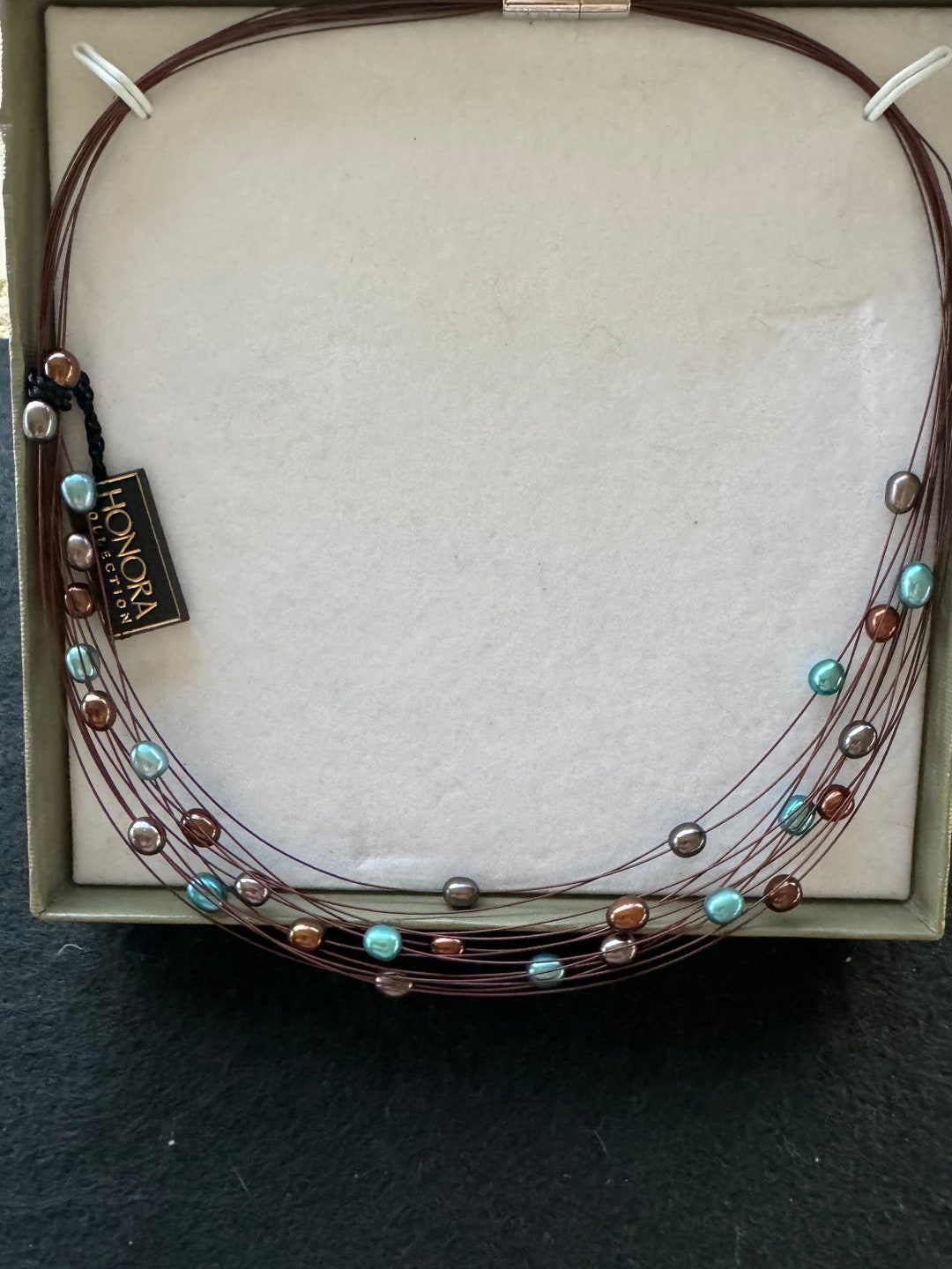 Honora Freshwater Pearl and Multi-strand Wire Necklace - Etsy