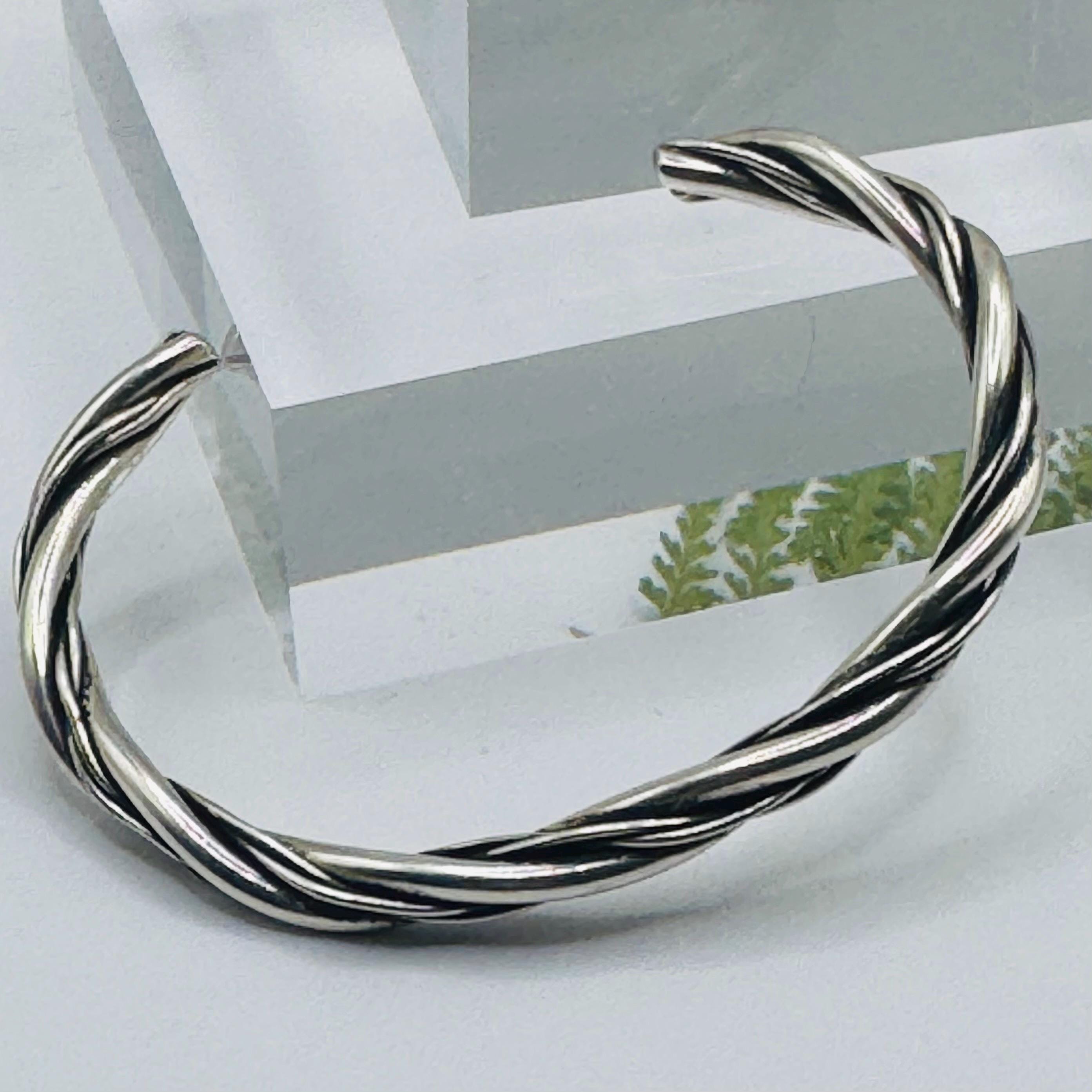Vintage Twisted Silver Bangle - Etsy - Page 3