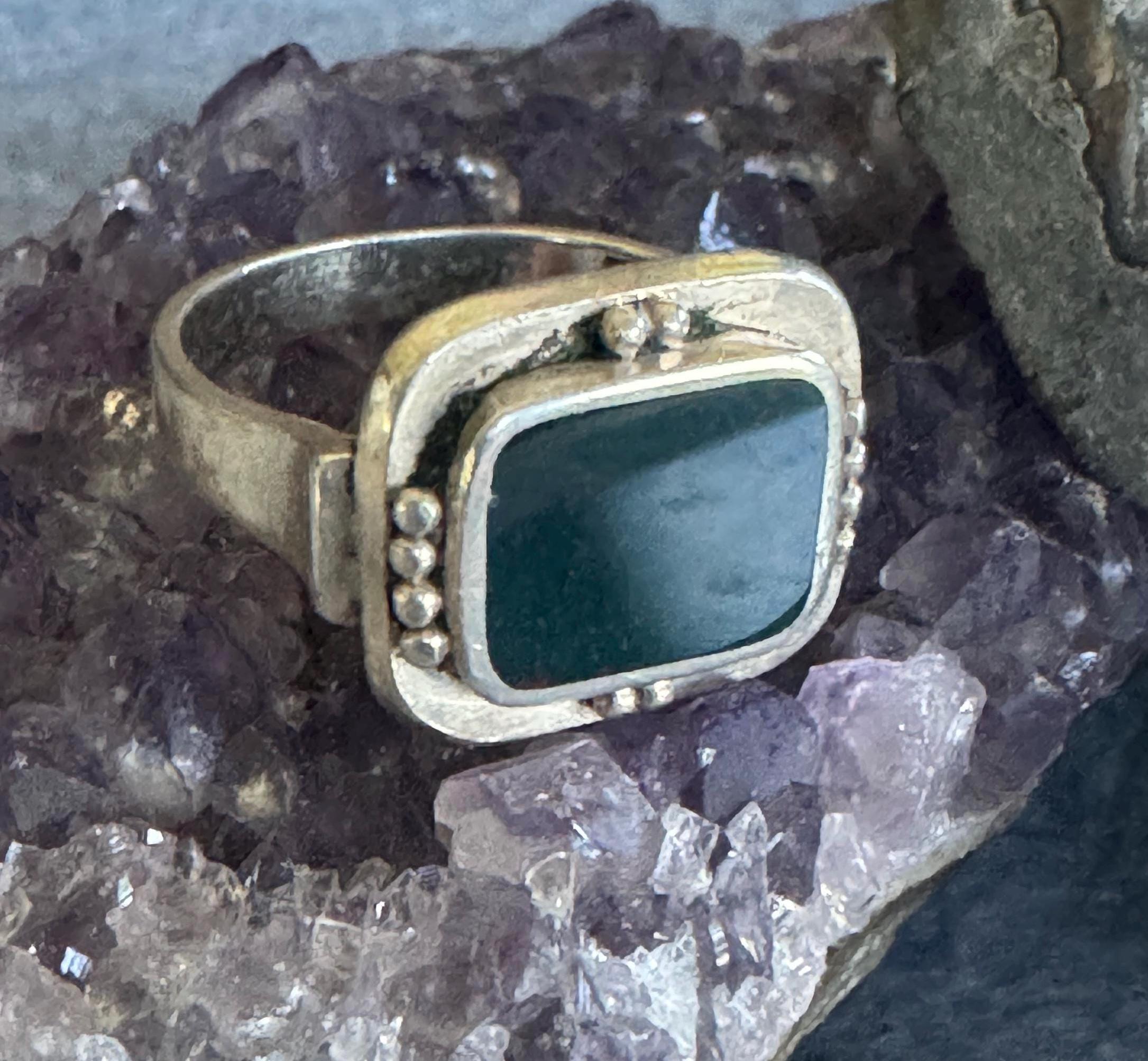900 Silver Ring - Etsy