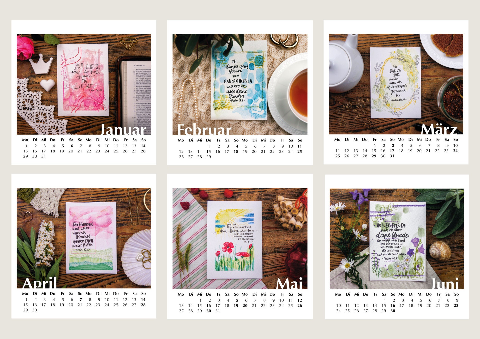 Gratitude Calendar 2025 With Handwritten Bible Verses Etsy