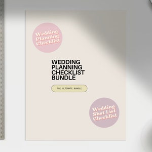 Ultimate Wedding Planning Checklist Bundle
