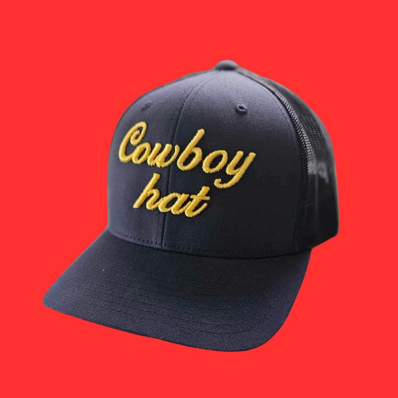 Cowboy Hat trucker cap image 1