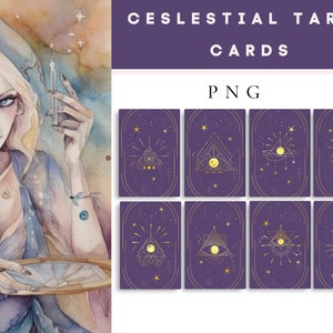 ORO PÚRPURA OSCURO Tarot Deck 10 Cartas, Universo Místico, Tarot Deck con Guía y bolsa de tarot deck, Tarot Deck para Principiantes