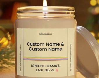 Custom Mother's Day Candle, Funny Mother's Day Candle, Gift For Mom, Soy Eco-Friendly Candle