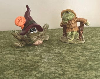 Handpainted CeramicOops the Witch and her partner