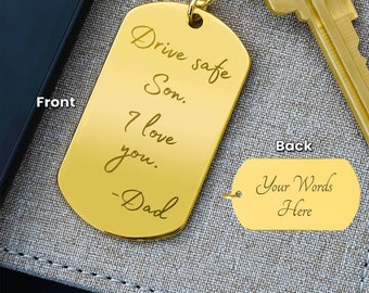 Custom Engraved Keychain | Drive Safe Keychain | Personalized Keychain