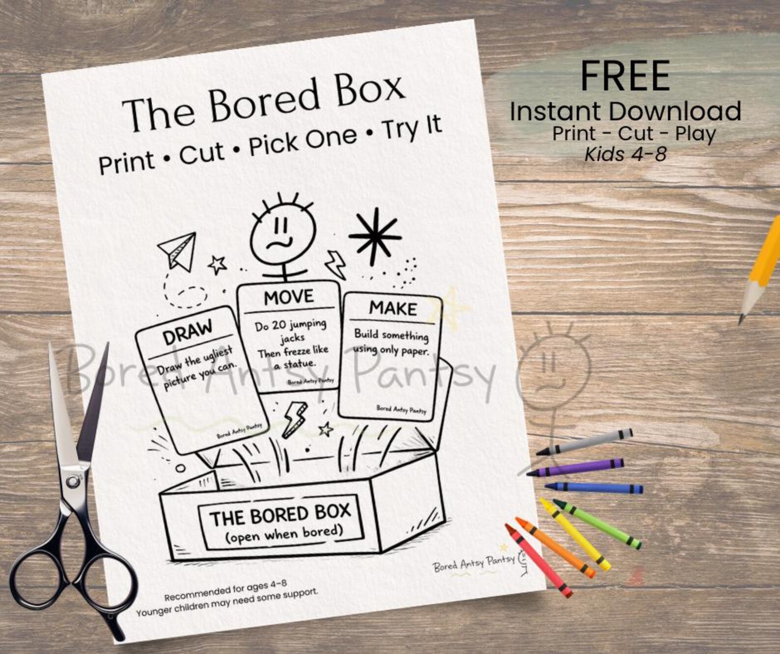 The Bored Box Activity Pack - Etsy Canada