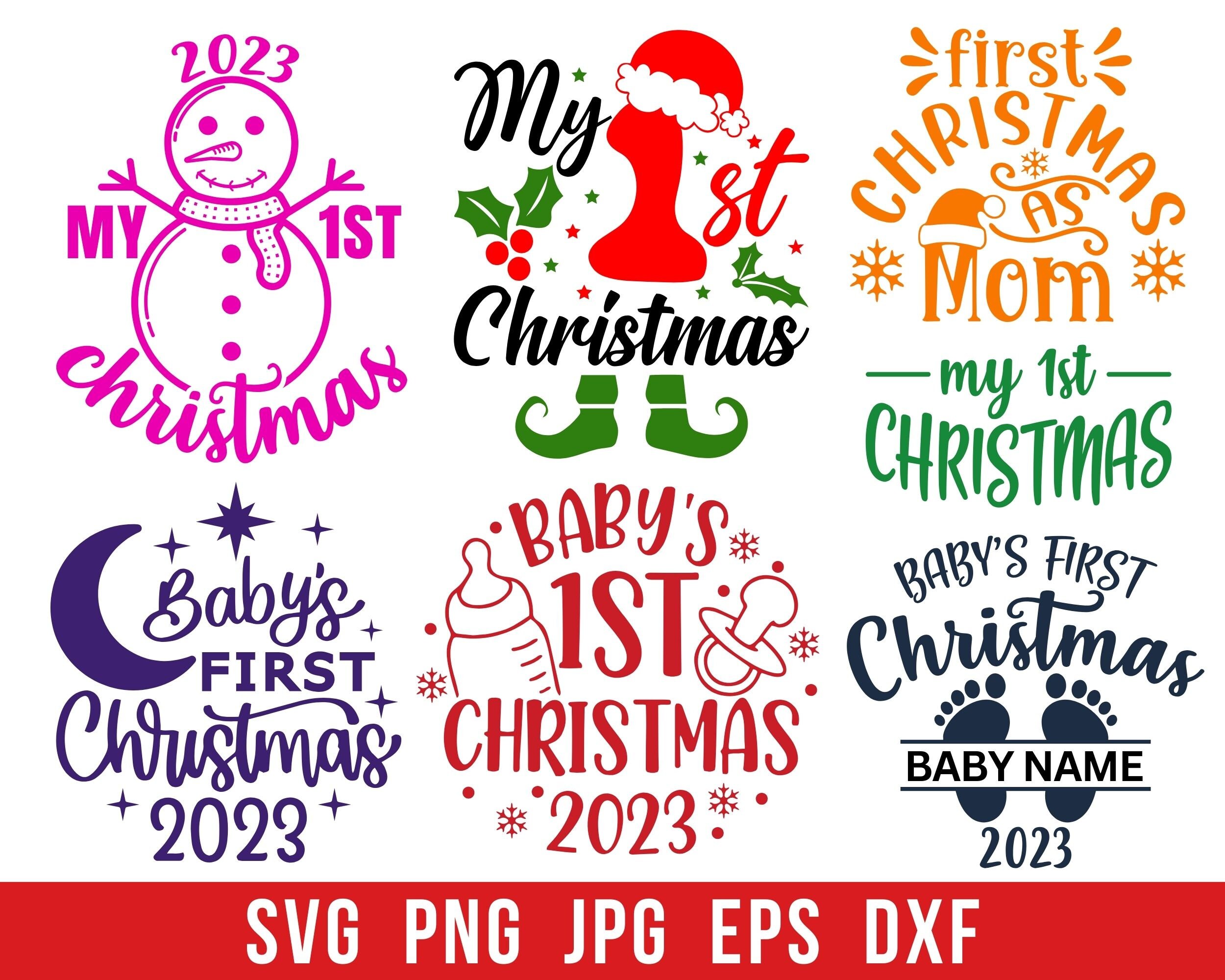 Baby's First Christmas Svg Bundle, Christmas Svg Bundle, My First ...