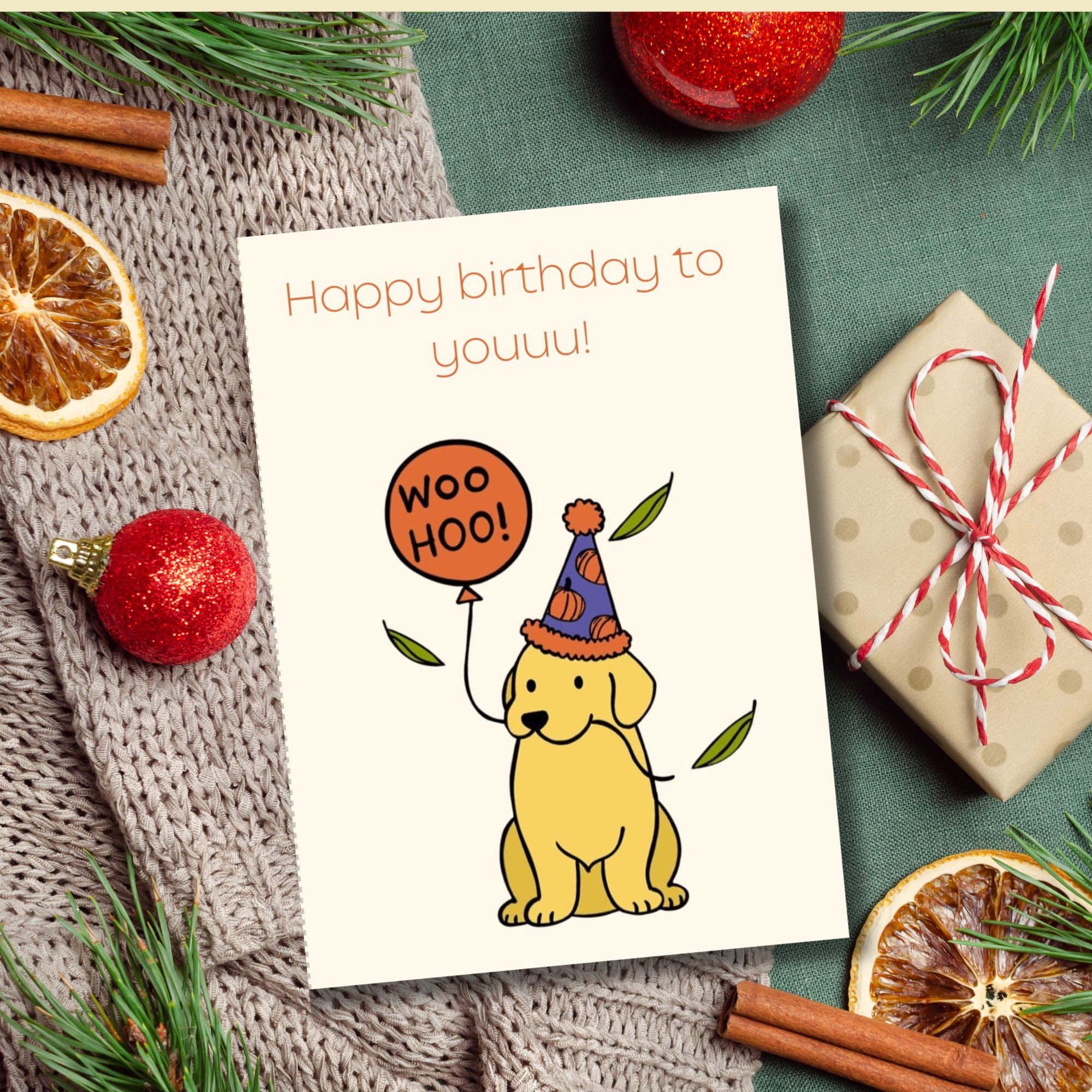 Printable Dog Birthday Card, Printable Birthday Card Funny, Digital ...
