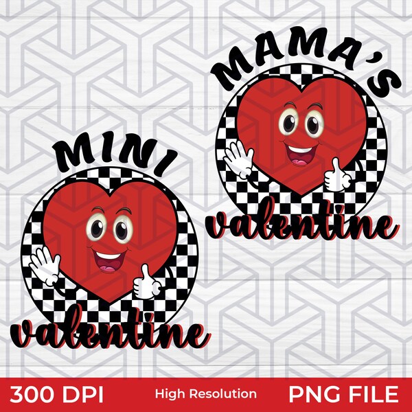 Mama Mini Valentine Png, Mama Mini Valentine, Mama Mini Png, Valentines Png, Love Png, Valentine Matching, Kids Valentines Png, Mini Png,