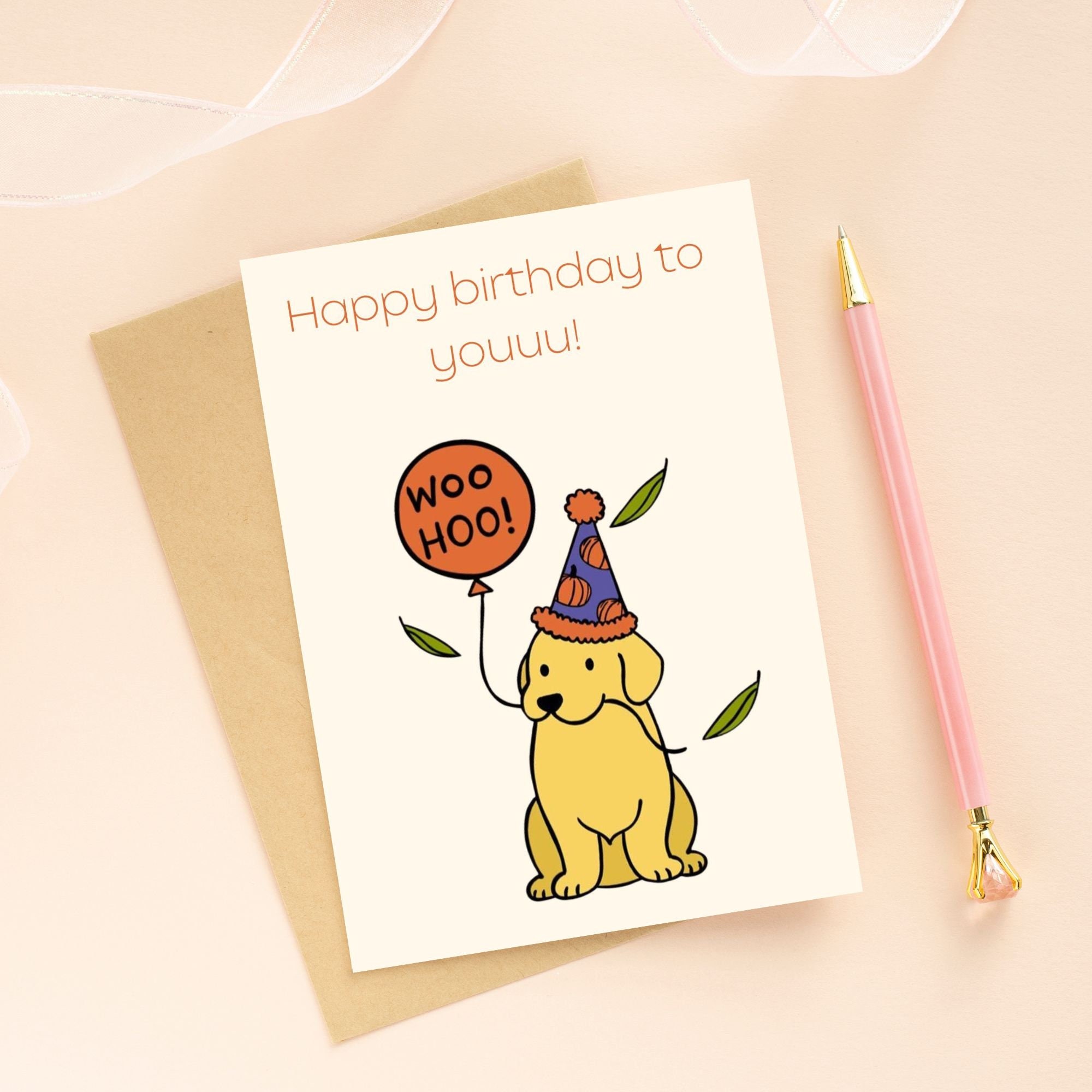 Printable Dog Birthday Card Printable - Il Fullxfull.5845010512 Chas 