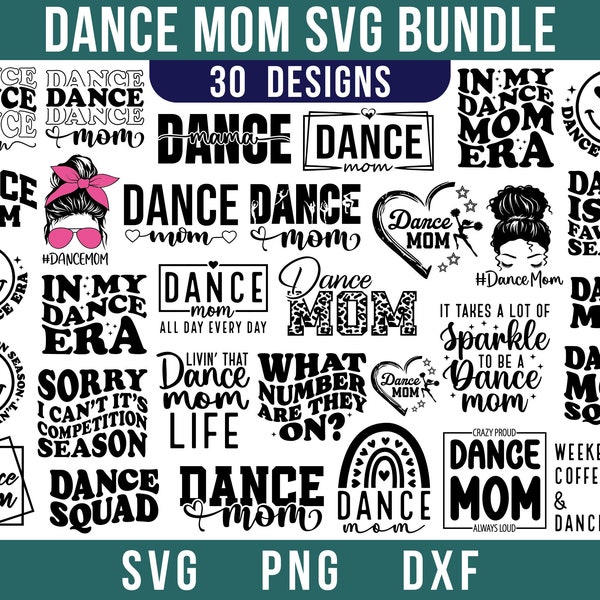 Danse maman Svg Png Bundle, danse maman Svg, danse maman Png, danse maman chemise, cliparts de danse, concours de danse, fichier Svg, téléchargement numérique