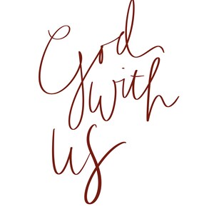God With Us Christmas Print - Etsy